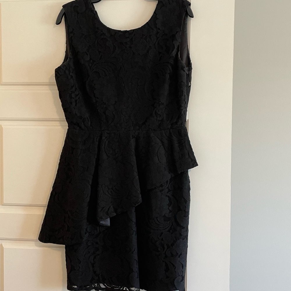 Black mini dress